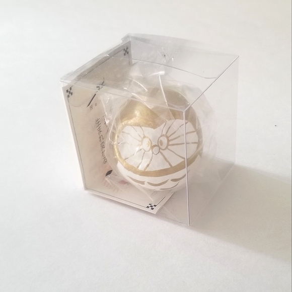 Hanjiro Gold Owl Daruma Doll - Picture 1 of 3